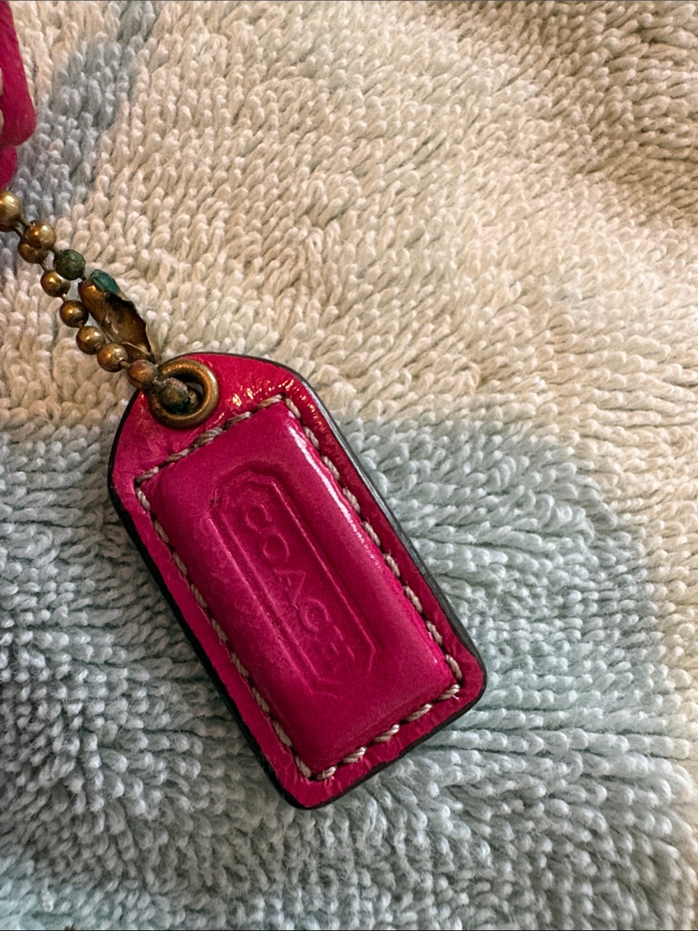 Coach Women's Pink Leather Wristlet Bag - Picture 2 of 6